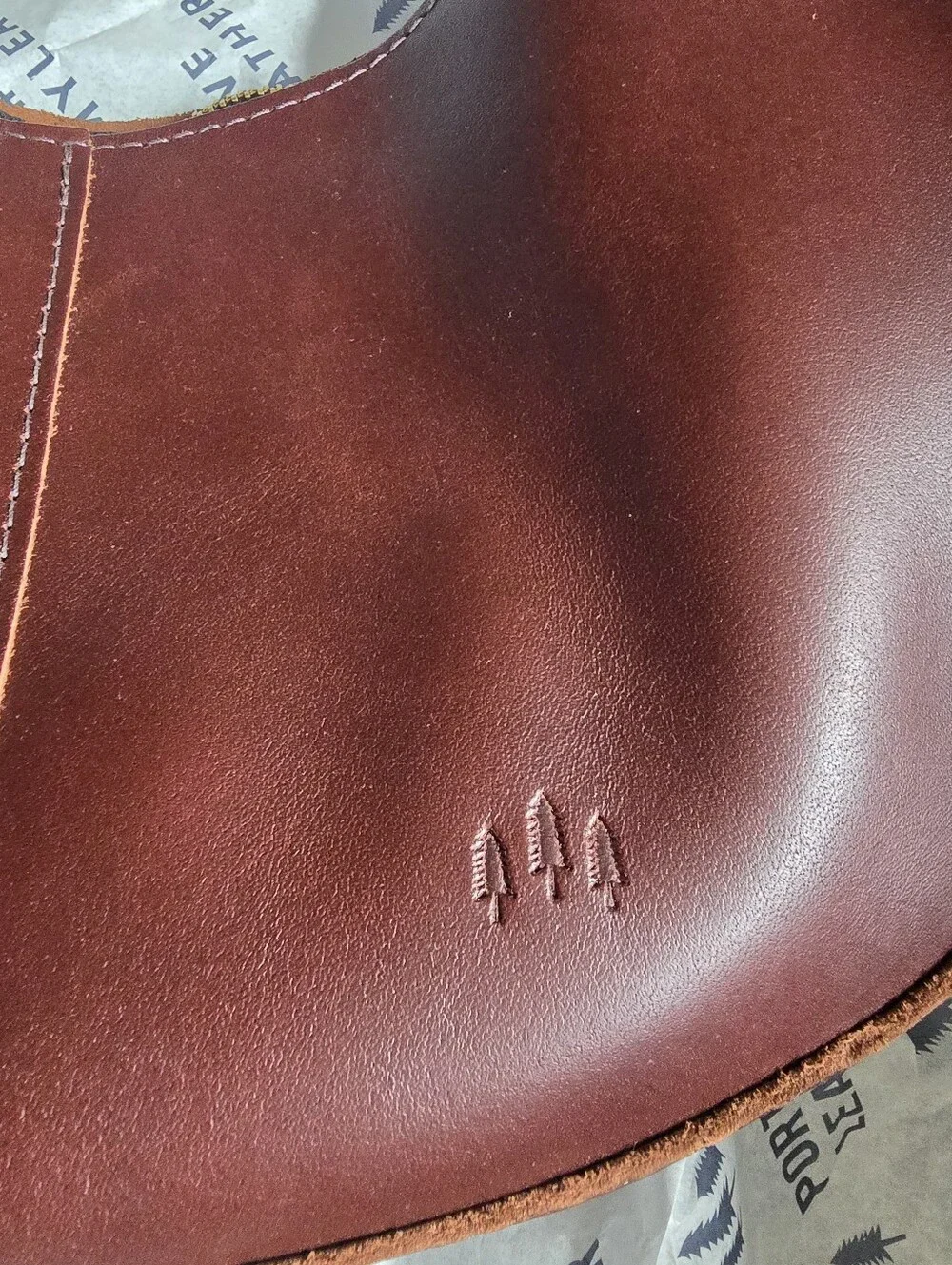 NWOT! Portland Leather Goods, Nora Shoulder Bag, Cognac, MSRP $168